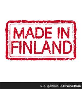 Made in FINLAND stamp text Illustration