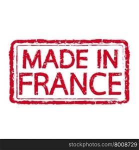 Made in FRANCE stamp text Illustration
