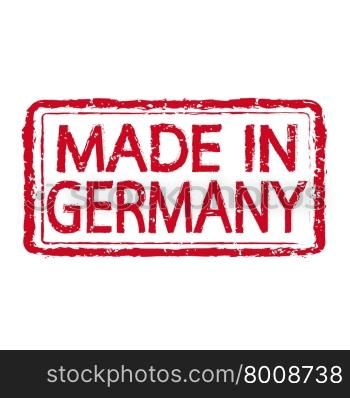 Made In GERMANY Stamp Text Illustration