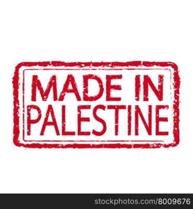Made in PALESTINE stamp text Illustration