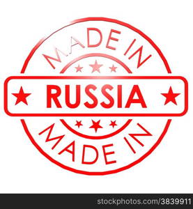 Made in Russia red seal