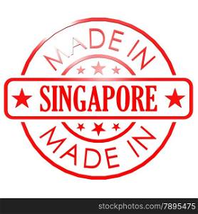 Made in Singapore red seal. Made in Denmark red seal