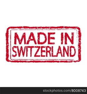 Made in SWITZERLAND stamp text Illustration