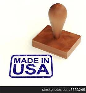 Made In The Usa Rubber Stamp Shows Products From America. Made In The Usa Rubber Stamp Showing Products From America