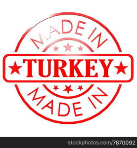 Made in Turkey red seal