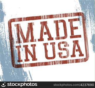 Made in USA stamp. Vector, EPS10
