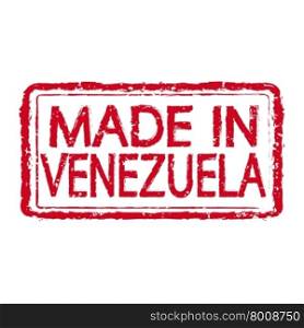 Made in VENEZUELA stamp text Illustration