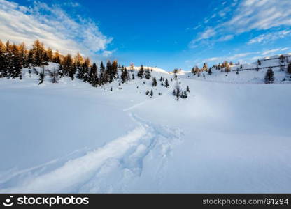 Madonna di Campiglio Ski Resort in Italian Alps, Italy
