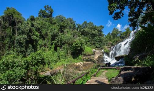 Mae Ya Waterfall, the popular place in Chiang Mai , Thailand