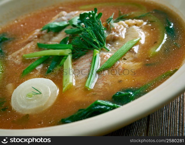 Maeuntang - hot spicy Korean cuisine fish soup