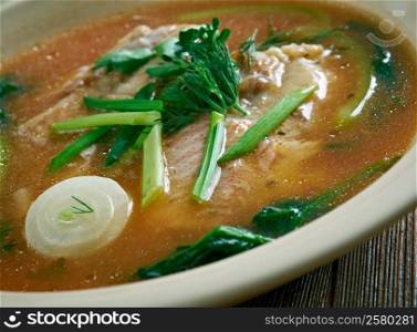 Maeuntang - hot spicy Korean cuisine fish soup