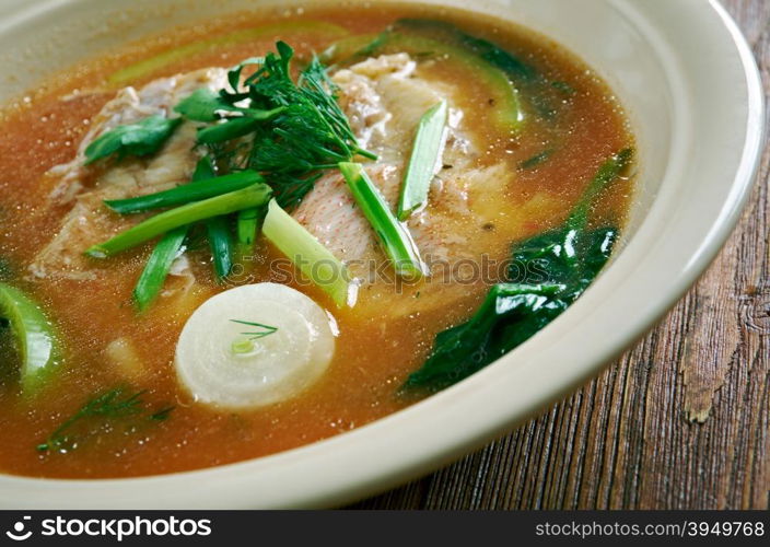 Maeuntang - hot spicy Korean cuisine fish soup