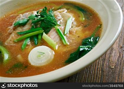 Maeuntang - hot spicy Korean cuisine fish soup
