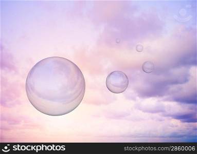 Magic bubbles in a sky