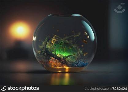 Magic cristal ball with mystery smoke effects of various colors. Neural network AI generated art. Magic cristal ball with mystery smoke effects of various colors. Neural network generated art