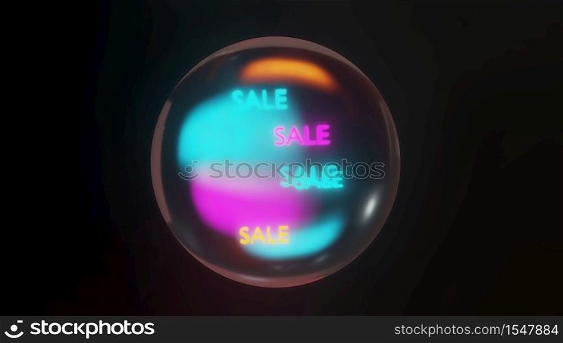 Magic crystal ball with sale Texture 3d rendering