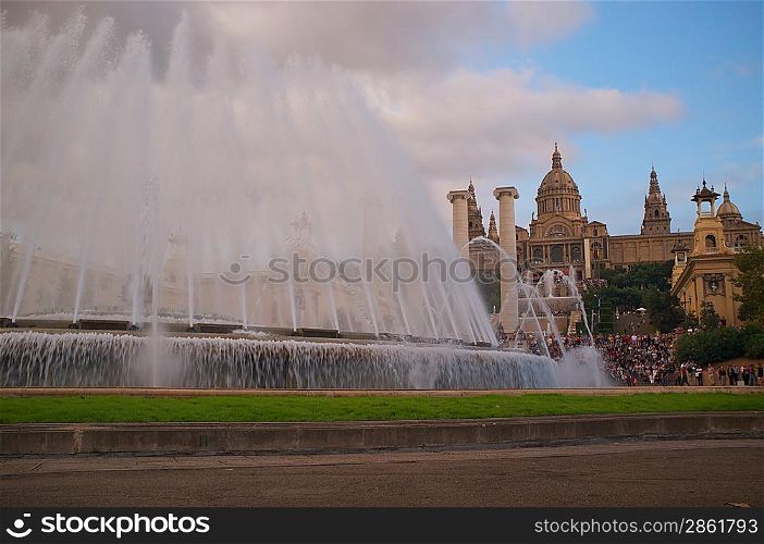 Magic fountain in Barcelona