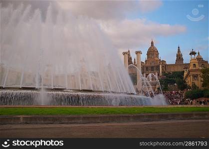 Magic fountain in Barcelona