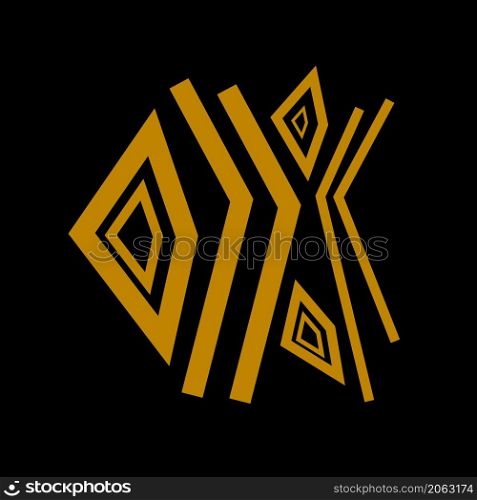 Magic geometry sign. Alchemy mystical symbol on space background. Magic runes Mystical geometry sign Alchemy mystical symbol