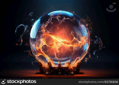 Magic prophecy sphere. Generative AI