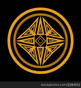 Magic runes Mystical geometry sign Alchemy mystical symbol
