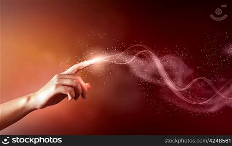 magical hands conceptual image