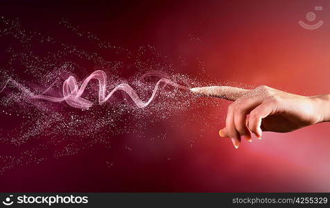 magical hands conceptual image