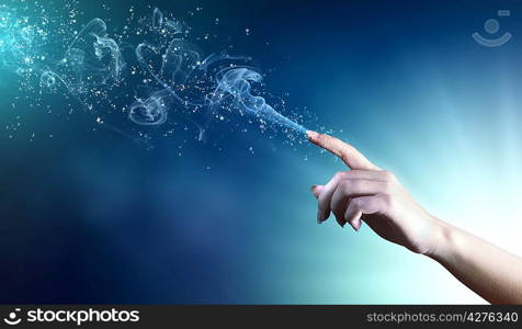 magical hands conceptual image