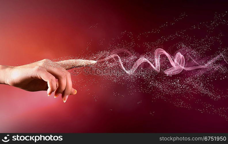 magical hands conceptual image