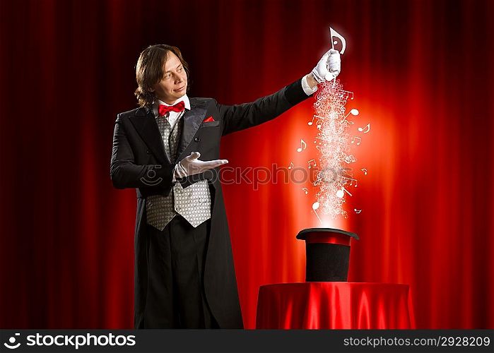 Magician with hat