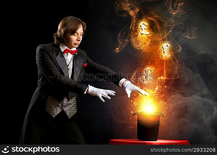 Magician with hat