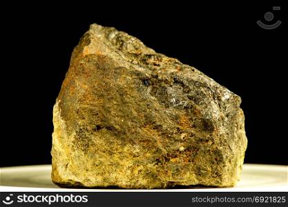 Magnetite, closeup of the gemstone