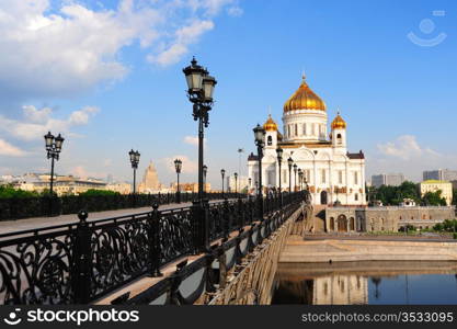 Magnificent Cathedral In Honor Of Christ The Savior In Moscow