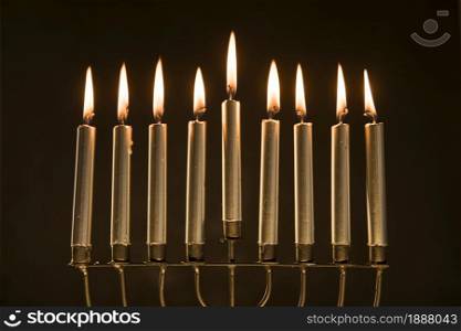 magnificent menorah with burning candles . Resolution and high quality beautiful photo. magnificent menorah with burning candles . High quality and resolution beautiful photo concept