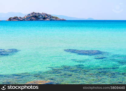 magnificent seascape. turquoise Aegean Sea