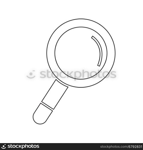 Magnifier icon illustration design