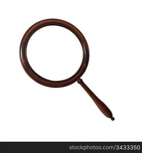 Magnifier on a white