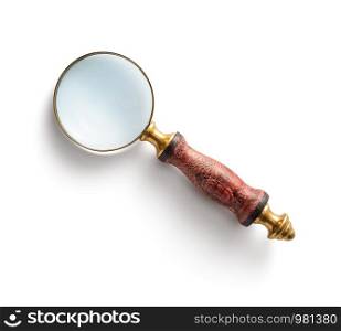 Magnifying glass isolated