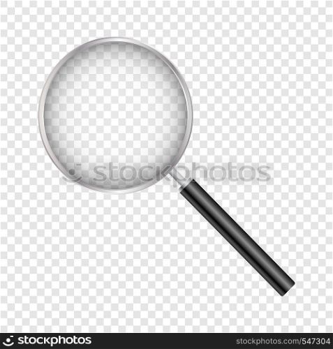 Magnifying Glass, With Gradient Mesh, Isolated on Transparent Background, With Gradient Mesh, Vector Illustration