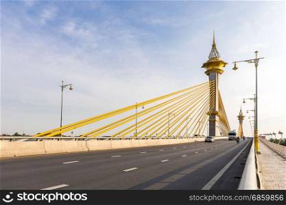 Maha Chesadabodindranusorn Bridge in Nonthaburi Thailand