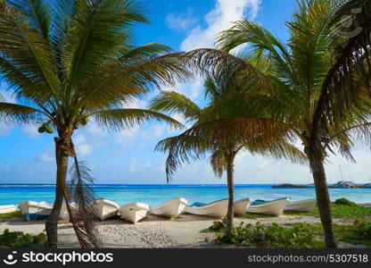 Mahahual Caribbean beach in Costa Maya of Mayan Mexico