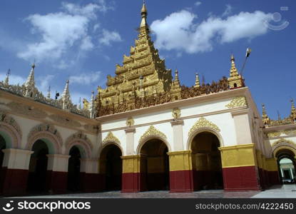 Mahamuni Paya pagoda in Mandalay, Myanmar