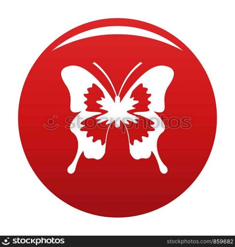 Mahaon icon. Simple illustration of mahaon vector icon for any design red. Mahaon icon vector red