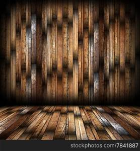 mahogany finish on interior empty architectural backdrop