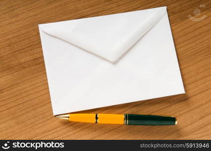 Mail concept with many envelopes on the table