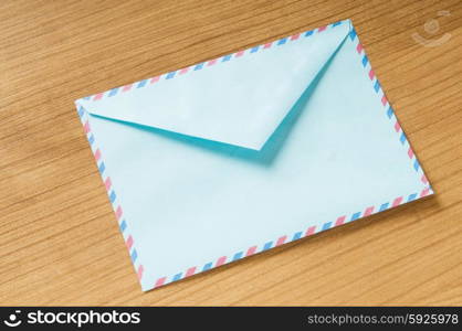 Mail concept with many envelopes on the table