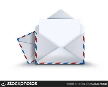 mail envelope with a sheet of paper