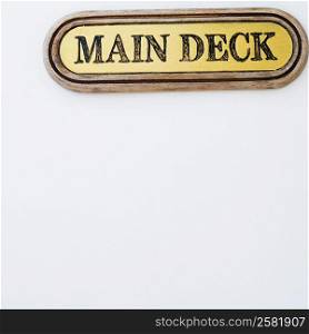 Main Deck text on a white background