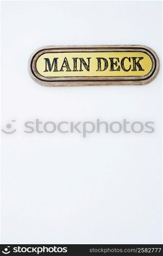 Main Deck text on a white background