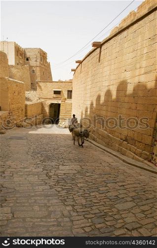 Main entrance of a fort, Jaisalmer Fort, Jaisalmer, Rajasthan, India